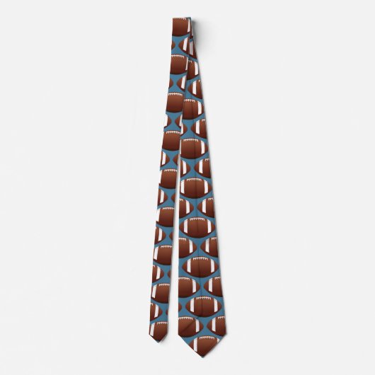 Sporty Federal Blue Football Tie ネクタイ (裏面)