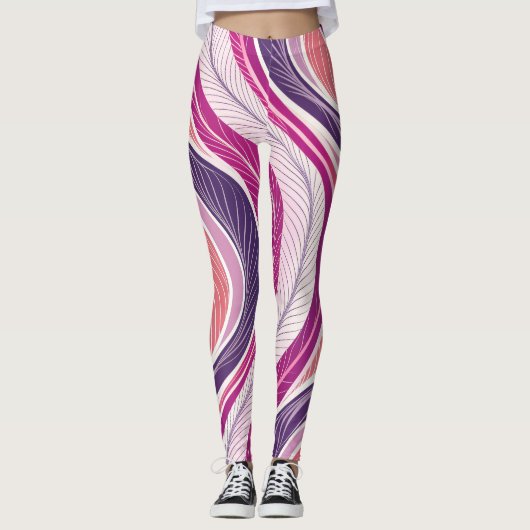 Sporty Feminine Seamless Pattern for Leggings and  レギンス (正面)