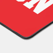 Sporty Fun CHAMPION White Text On Bright Red デスクマット (コーナー)