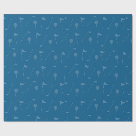 Sporty Golf Gift Wrap for Golf Lovers ラッピングペーパー (フラット)