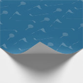 Sporty Golf Gift Wrap for Golf Lovers ラッピングペーパー (角)