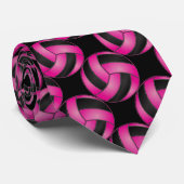 Sporty Hot Pink Volleyball ネクタイ (ロール)