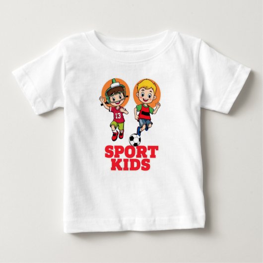 Sporty Kids Fun! ベビーTシャツ (正面)
