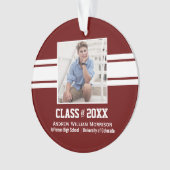 Sporty Prep卒業写真クラス20XX オーナメント (正面)