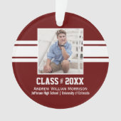 Sporty Prep卒業写真クラス20XX オーナメント (正面)