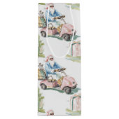 Sporty Santa - golf ワインギフトバッグ (正面)