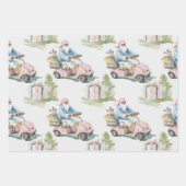 Sporty Santa Wrapping Paper Flat Sheet Set ラッピングペーパーシート (正面3)