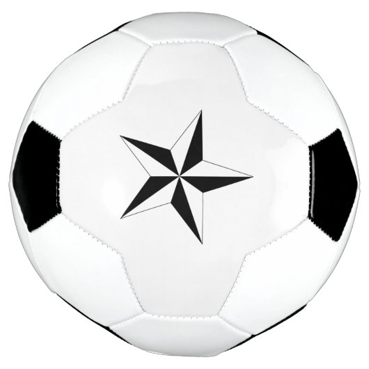 Sporty Star Mark Soccer Ball with Unique Look サッカーボール (回転)