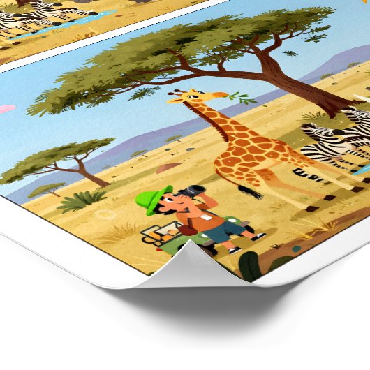 Spot the Difference Fun Poster for Kids – Brain Te ポスター (角)