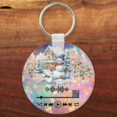 Spotifyをスキャン、「Cold outside」 KeyChain キーホルダー (裏面)