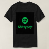 Spotifyステッカー Tシャツ (デザイン正面)