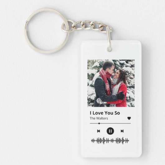 Spotify Loveカスタマイズ可能キーチェーン キーホルダー (正面)