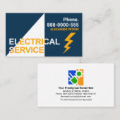 Spotlight Electrical Service稲妻 名刺 (正面/裏面)