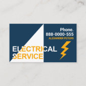 Spotlight Electrical Service稲妻 名刺 (正面)