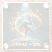 "Spotlight Groove" – スポットライト​の​踊り! ガラスコースター (裏面)