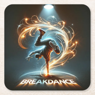 "Spotlight Groove" – スポットライトの踊り! スクエアペーパーコースター
