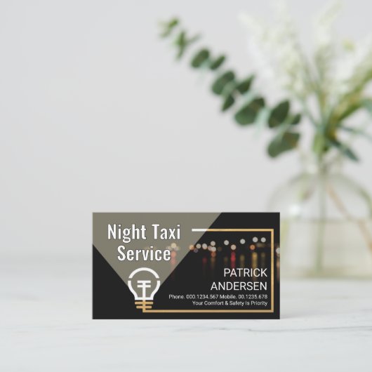 Spotlight On Night Taxi Service 名刺 (スタンド正面)