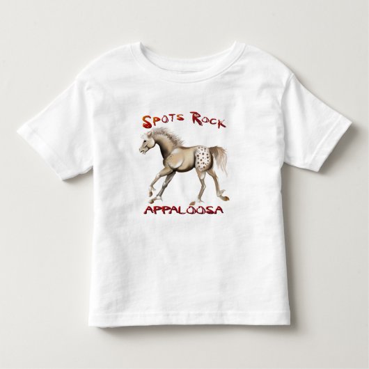 *Spotsの石のappaloosa 2 トドラーTシャツ (正面)