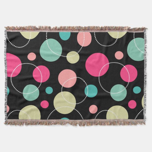 Spots and Circles 150816 スローブランケット (正面)
