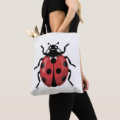 Spots of Joy Ladybug  トートバッグ (クローズアップ)