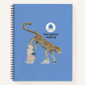 Spotted読 Leopard Notebook、8 1/2" x 11インチ ノートブック (正面)