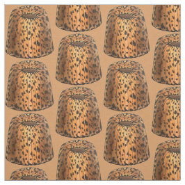 Spotted British Suet Raisin Puding UK Food ファブリック