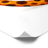 Spotted Cheetah Portrait Back View ポスター (角)