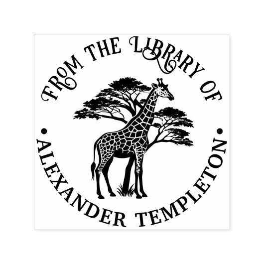 Spotted Giraffe by Tree Libraryブック名 セルフインキングスタンプ (デザイン)