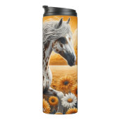 Spotted Horse Golden Field Wildflowers タンブラー (回転右)