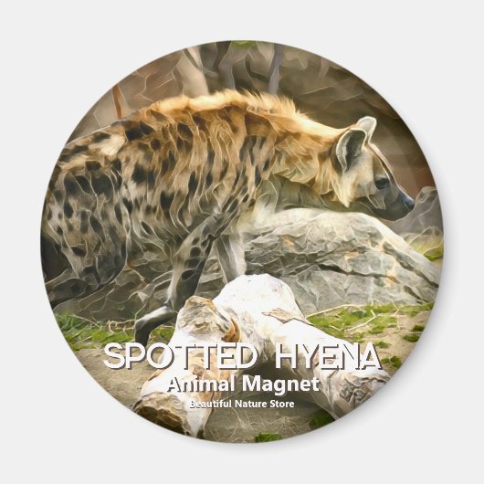 Spotted Hyena マグネット (正面)