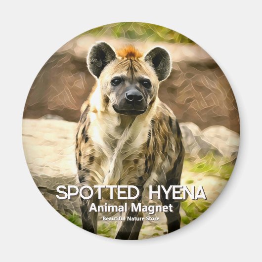 Spotted Hyena マグネット (正面)