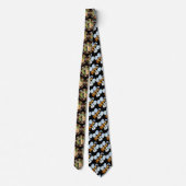 Spotted Hyena Africa Circle Neck Tie ネクタイ (裏面)