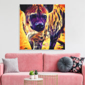 Spotted Hyena [Premium Canvas] キャンバスプリント (インサイチュ (リビング))