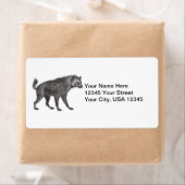 Spotted Hyena Shipping Labels ラベル (インサイチュ)