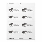 Spotted Hyena Shipping Labels ラベル (フルシート)