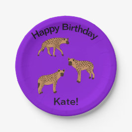 Spotted Hyenas ペーパープレート