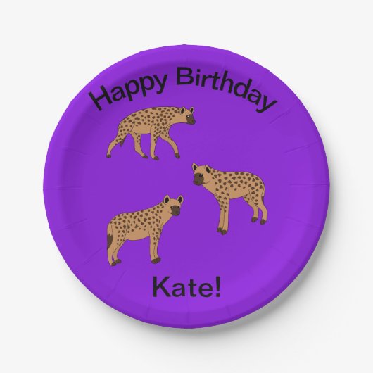 Spotted Hyenas ペーパープレート (正面)