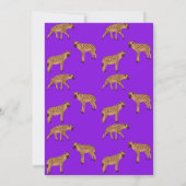 Spotted Hyenas Thank you Card 招待状 (裏面)