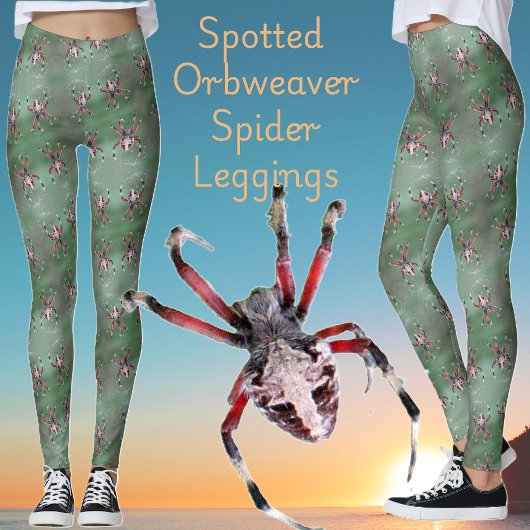 Spotted Orbweaver Spiderレギンス レギンス