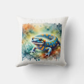 Spotted Salamander 170624AREF103 - Watercolor クッション (裏面)