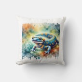 Spotted Salamander 170624AREF103 - Watercolor クッション (正面)