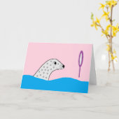 Spotted Sealには多くの美しいがある空白の: カード (黄色い花)