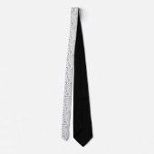 Spotted tie, white and black tie, modern wedding ネクタイ (裏面)