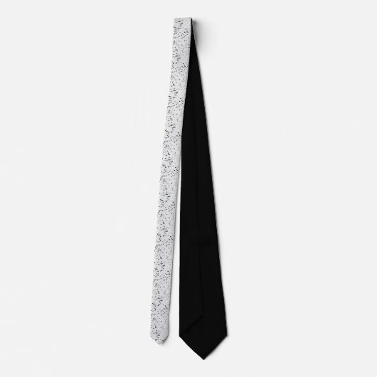 Spotted tie, white and black tie, modern wedding  ネクタイ (裏面)