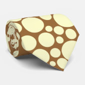 Spotty – コーヒーのクリーム ネクタイ (ロール)