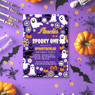 Sppoky one Halloween誕生日グルーヴヴィレトロデイジー 招待状