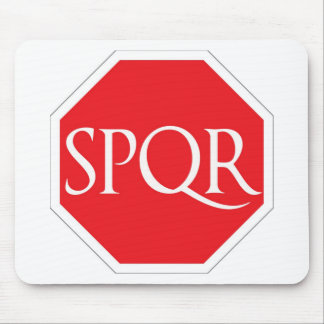 SPQRのローマの道 マウスパッド