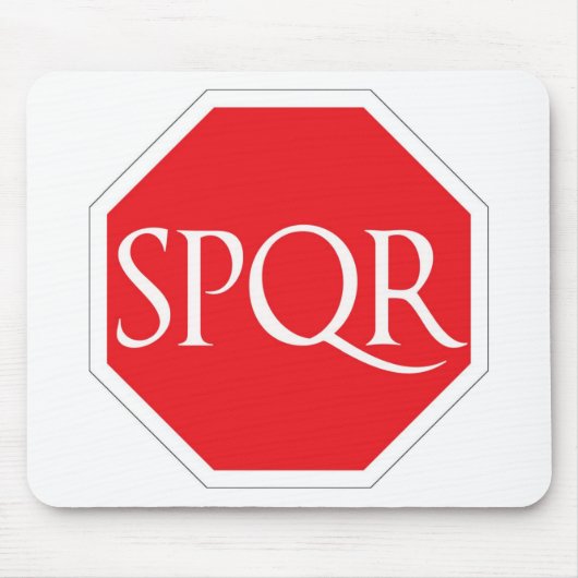 SPQRのローマの道 マウスパッド (正面)