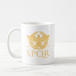 SPQRローマンイーグルエンブレムクラシックコーヒーマグ コーヒーマグカップ