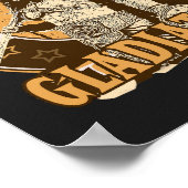 SPQRローマングラディエーターTシャツ ポスター (角)